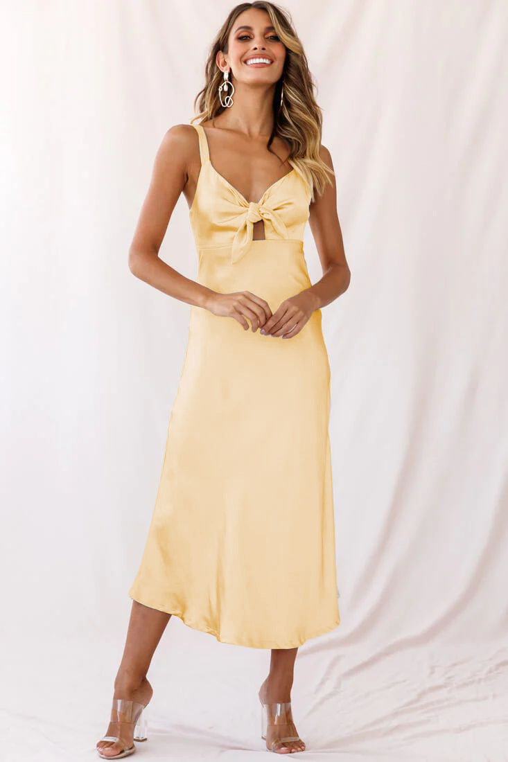 High Elastic Silk Summer Women's Fashion Dress