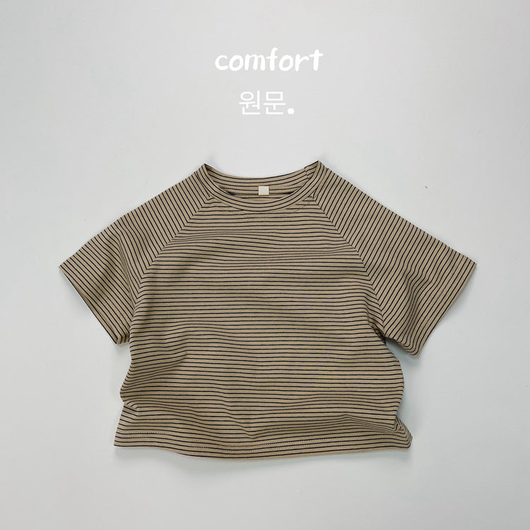 Summer Fashion Striped Cotton T-Shirt for Kids