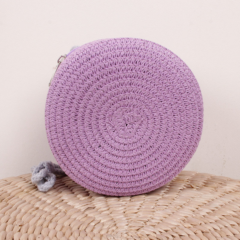 Ladies Summer Fashion Round Phone Bag