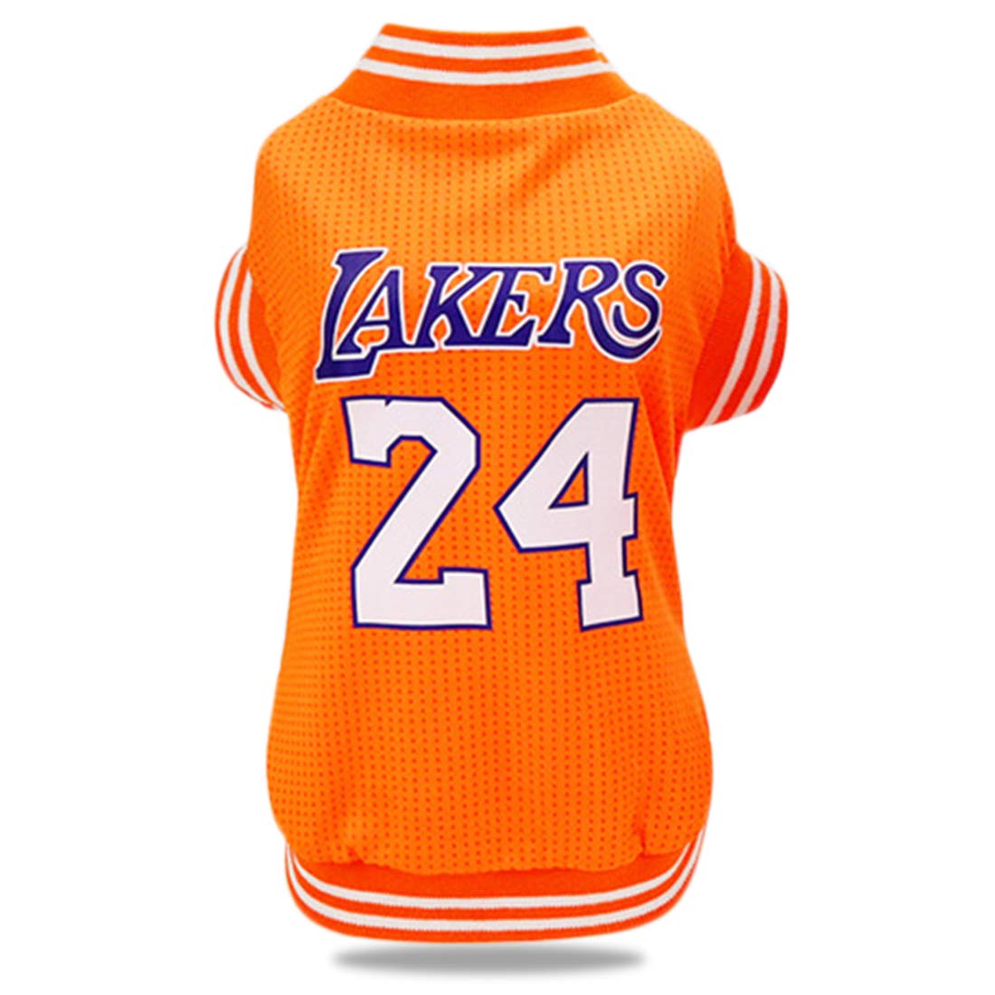Dog Clothes Basketball Mesh Breathable T-ShirtPet Clothes Puppy Sportswear Spring/Summer Fashion Dog Shirt. (Orange X-Large)