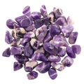 Hilitchi 1lb Bulk Large Natural Tumbled Polished Brazilian Stones Gemstone Healing Crystals Quartz for Wicca Reiki and Energy Crystal Healing (Amethyst About 1lb/450g/16oz/bag)