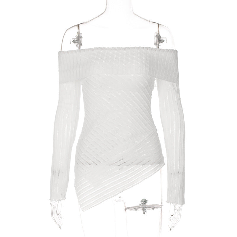Summer Fashion Off-Shoulder Slim Fit Top for Women