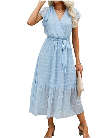 French Vintage Dress - Elegant Summer Fashion for Women