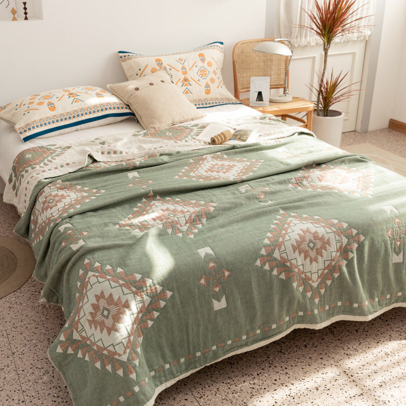 New Cotton Four-Layer Gauze Blanket for Summer Use
