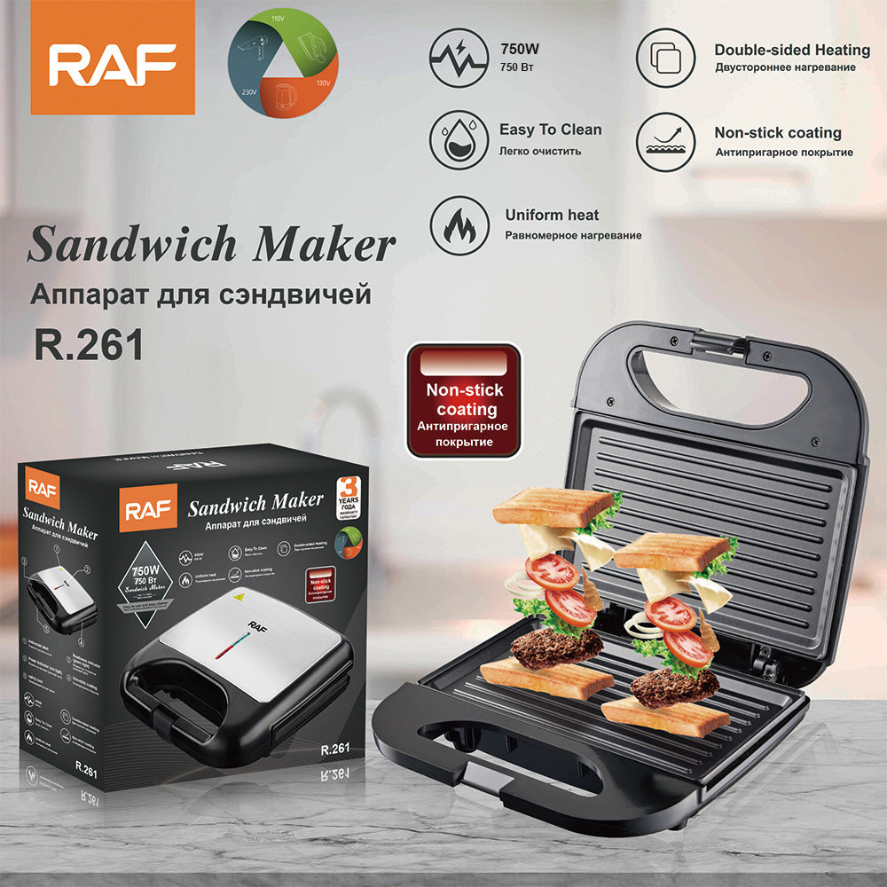 RAF Automatic Dual-Sided Sandwich Maker for Breakfast