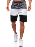 Summer Fashion Trend Stitching Drawstring Sports Shorts