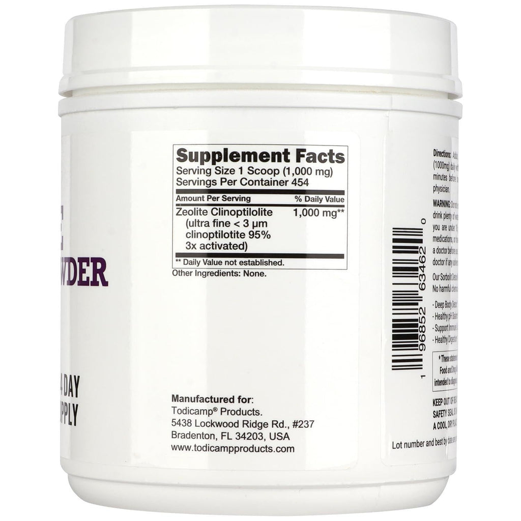 Zeolite Detox Powder 1 lb Clinoptilolite Zeolite Powder Sorbolit 1 2 µm Zeolite
