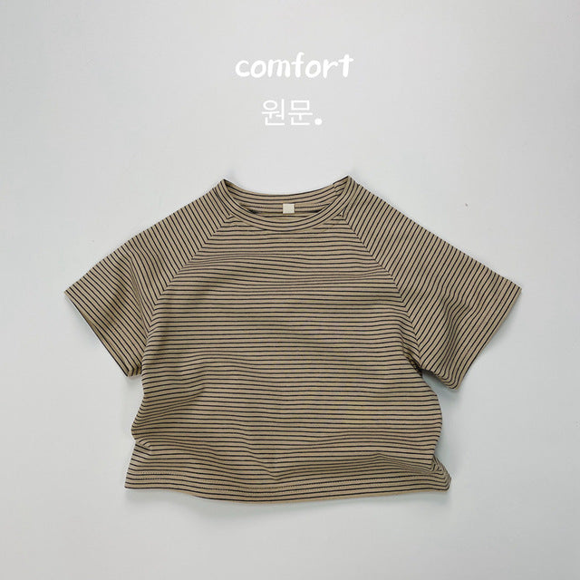 Summer Fashion Striped Cotton T-Shirt for Kids
