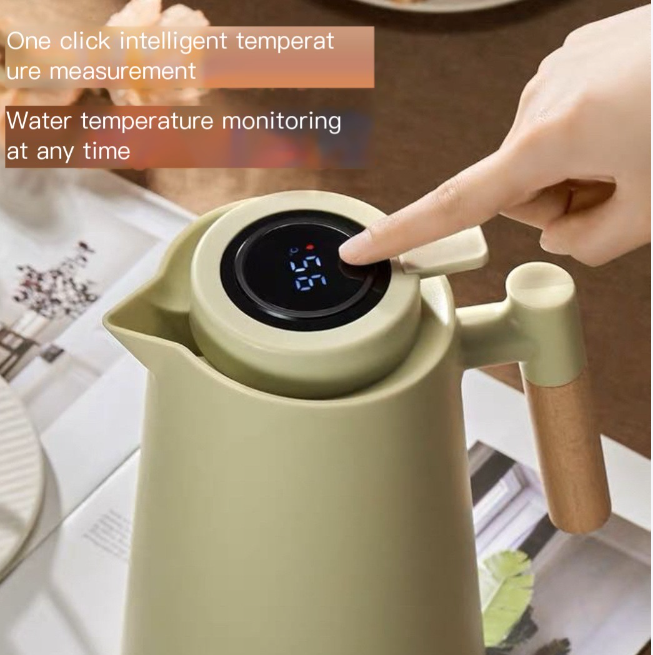 Smart Insulated Press-Top Water Jug with Glass Liner