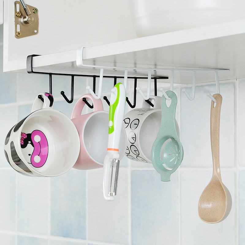 Traceless Multi-Row Hook for Wardrobe and Kitchen