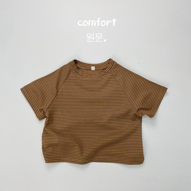 Summer Fashion Striped Cotton T-Shirt for Kids