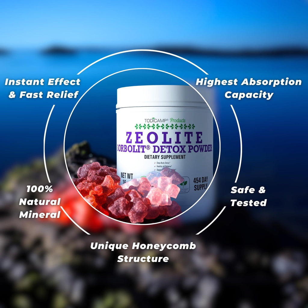 Zeolite Detox Powder 1 lb Clinoptilolite Zeolite Powder Sorbolit 1 2 µm Zeolite